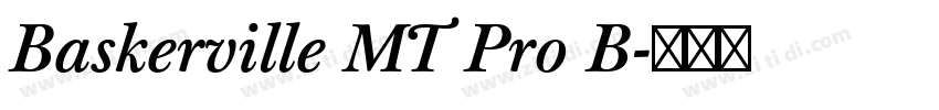 Baskerville MT Pro B字体转换